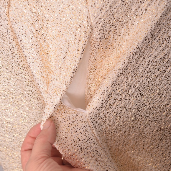 Aqua Cream-Tone Mini w/Gold Flecks & Pockets (M) - Picture 4 of 6